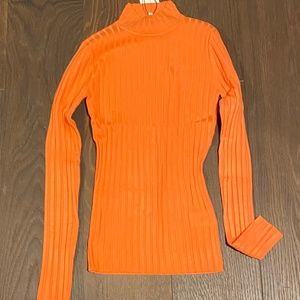 NWT MBYM Orange Turtleneck Size XS